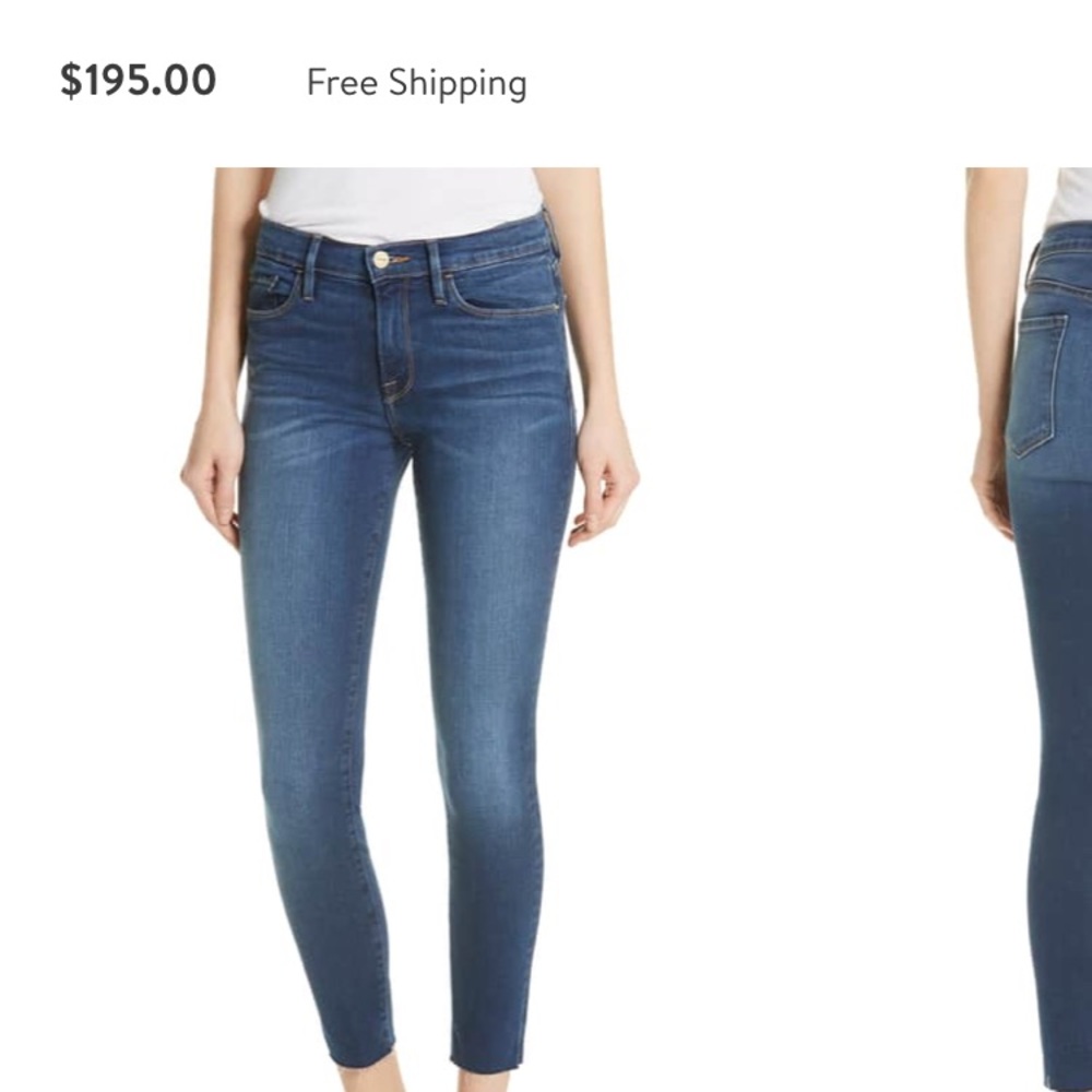 Frame Denim Le Skinny de Jeanne Crop - Picture 1 of 4